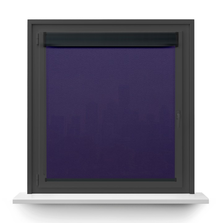 Roleta w kasecie PCV Gładka Przyciemniająca Gładka bez prowadnic Fioletowa 2083