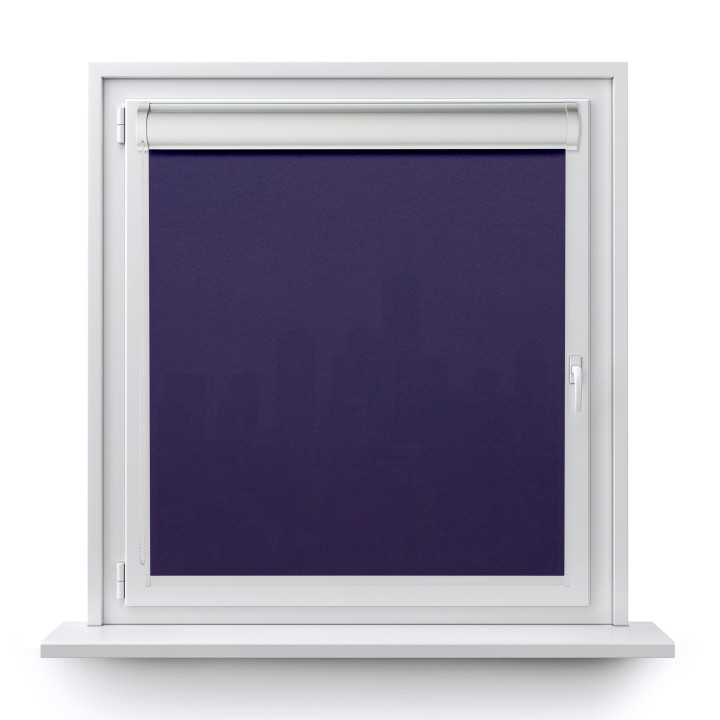 Roleta w kasecie PCV Gładka Przyciemniająca Gładka bez prowadnic Fioletowa 2083