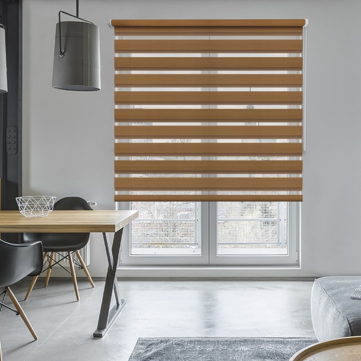 Roleta wolnowisząca Dzień Noc Przyciemniająca Classic Beżowa 1211