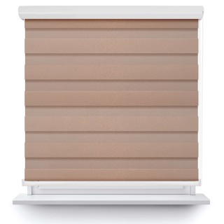 Roleta w kasecie aluminium Dzień Noc Przyciemniająca Glossy Elegance Miedziana 15398