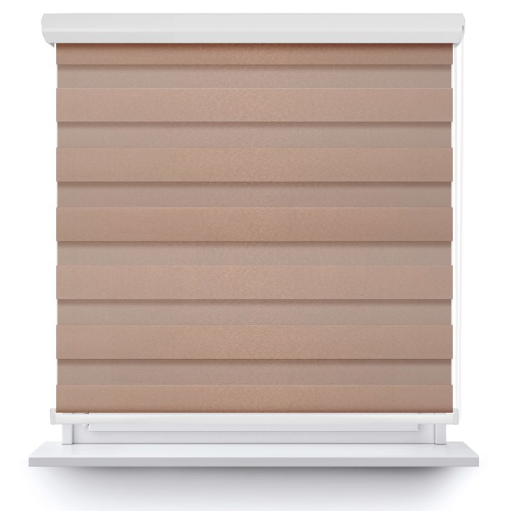 Roleta w kasecie aluminium Dzień Noc Przyciemniająca Glossy Elegance Miedziana 15398