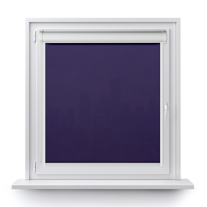 Roleta w kasecie PCV Gładka Przyciemniająca Gładka z prowadnicą Fioletowa 2083