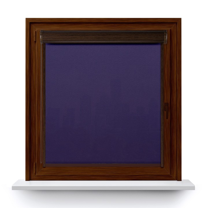 Roleta w kasecie PCV Gładka Przyciemniająca Gładka z prowadnicą Fioletowa 2083