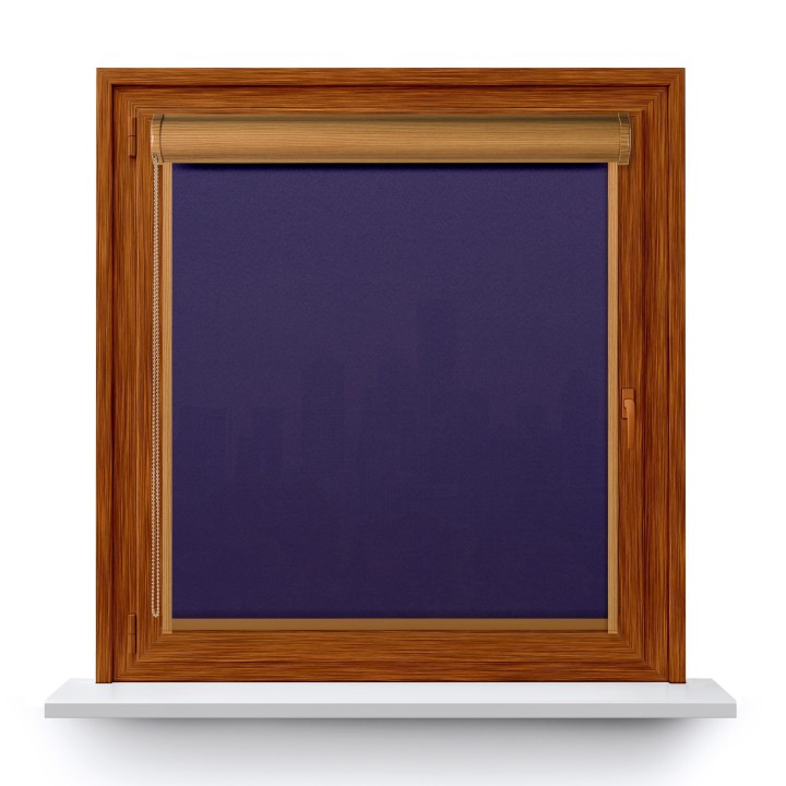 Roleta w kasecie PCV Gładka Przyciemniająca Gładka z prowadnicą Fioletowa 2083