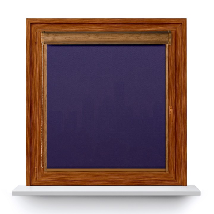 Roleta w kasecie PCV Gładka Przyciemniająca Gładka z prowadnicą Fioletowa 2083