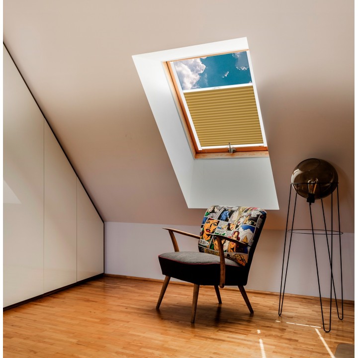 Plisa dachowa Metallic Przyciemniająca Złota 302