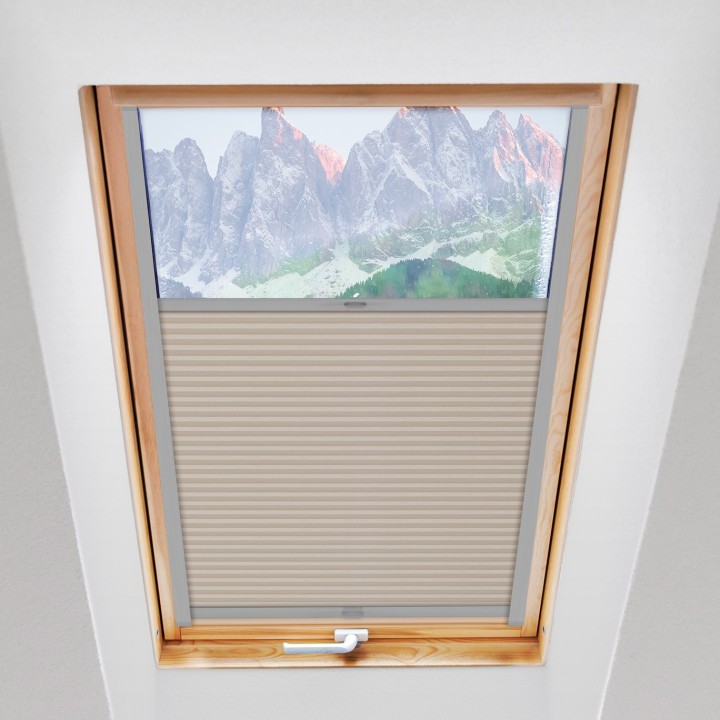 Plisa dachowa Plaster miodu Przyciemniająca Beżowa Ad5