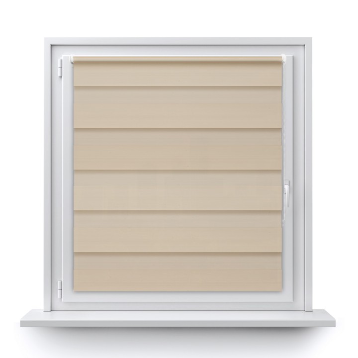 Roleta Mini Dzień Noc Zaciemniająca Margaret Beżowa Mrg-02