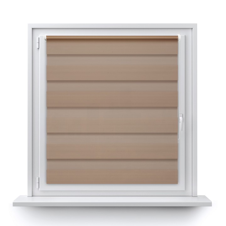 Roleta Mini Dzień Noc Zaciemniająca Margaret Beżowa Mrg-03