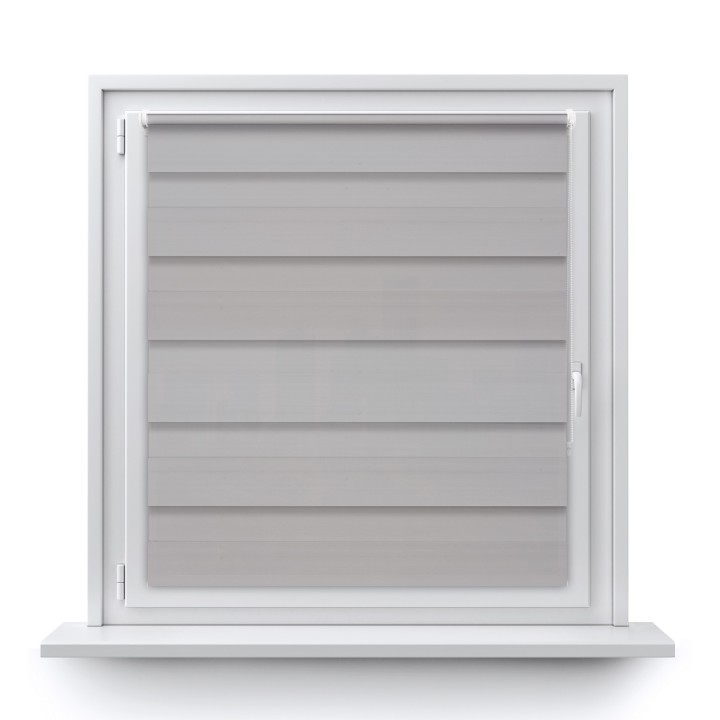 Roleta Mini Dzień Noc Zaciemniająca Margaret Szara Mrg-04