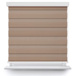 Roleta w kasecie aluminium Dzień Noc Zaciemniająca Margaret Beżowa Mrg-03