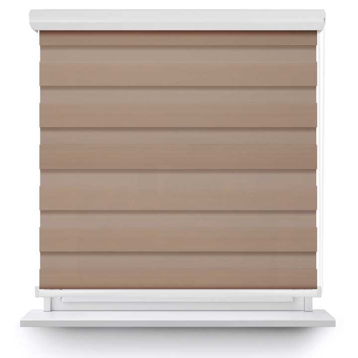 Roleta w kasecie aluminium Dzień Noc Zaciemniająca Margaret Beżowa Mrg-03