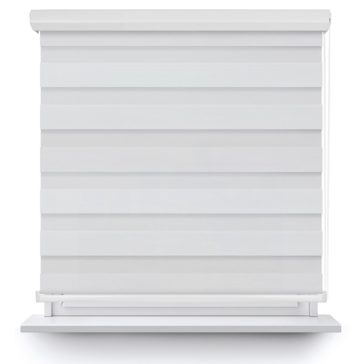 Roleta w kasecie aluminium Dzień Noc Zaciemniająca Margaret Biała Mrg 1