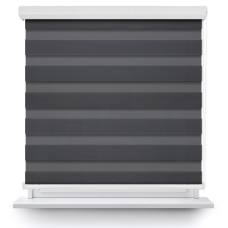 Roleta w kasecie aluminium Dzień Noc Zaciemniająca Margaret Ciemnoszara Mrg 6