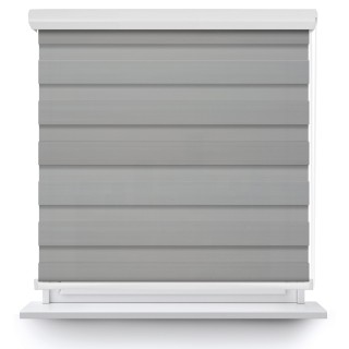 Roleta w kasecie aluminium Dzień Noc Zaciemniająca Margaret Jasnoszara Mrg-07