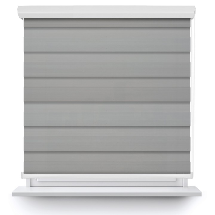 Roleta w kasecie aluminium Dzień Noc Zaciemniająca Margaret Jasnoszara Mrg-07