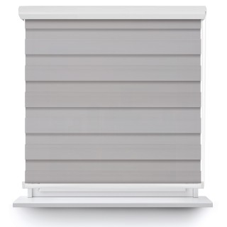 Roleta w kasecie aluminium Dzień Noc Zaciemniająca Margaret Szara Mrg-04