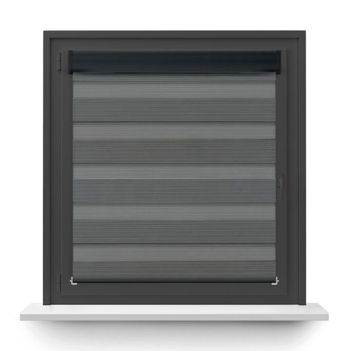 Roleta w kasecie PCV Dzień Noc Przyciemniająca Bahama XXIII bez prowadnic Czarna Bh2309