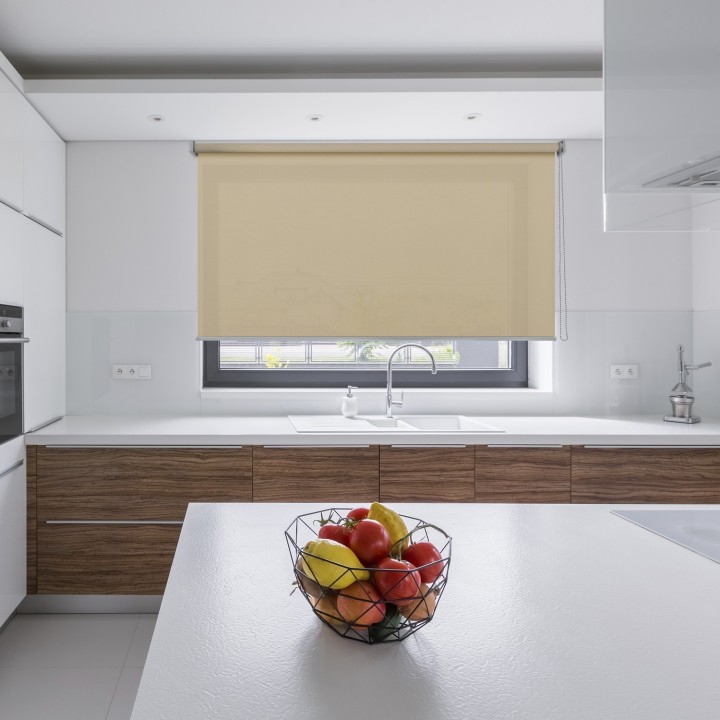 Roleta wolnowisząca Gładka Przyciemniająca Gładka Beżowa Gl03