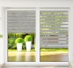 Roller blind in PVC cassette with guide Day-Night Bahama XV gray BH1501