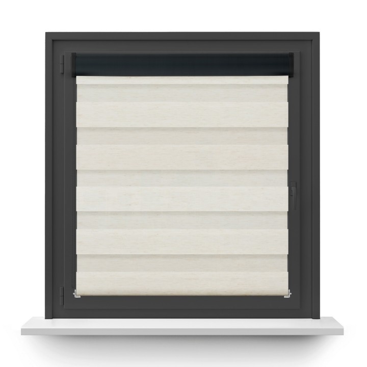 Roleta w kasecie PCV Dzień Noc Przyciemniająca Classic bez prowadnic Słomkowa 8