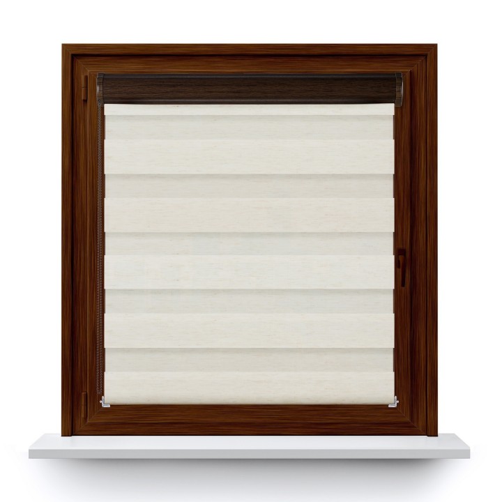 Roleta w kasecie PCV Dzień Noc Przyciemniająca Classic bez prowadnic Słomkowa 8