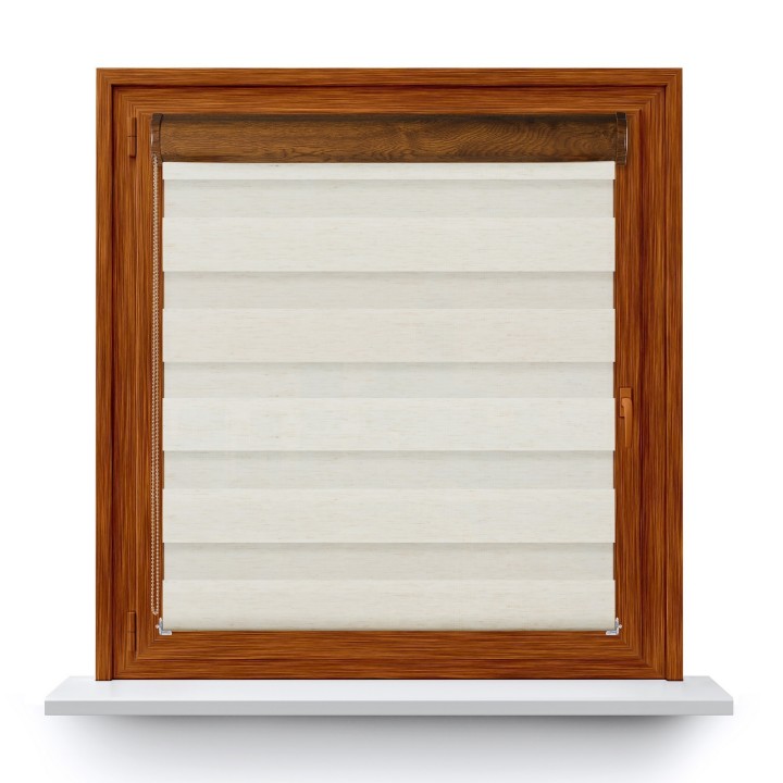 Roleta w kasecie PCV Dzień Noc Przyciemniająca Classic bez prowadnic Słomkowa 8