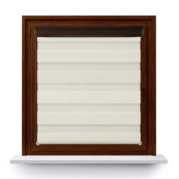 Roleta w kasecie PCV Dzień Noc Przyciemniająca Classic bez prowadnic Kremowa 3