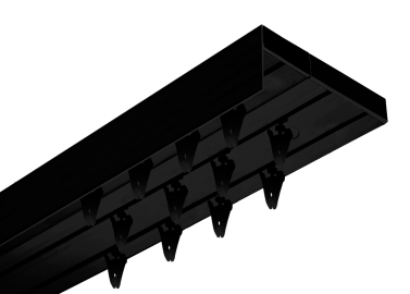 Karnisz Szynowy PCV potrójny