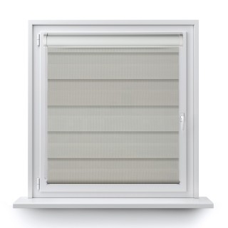 Roleta w kasecie PCV Dzień Noc Przyciemniająca Classic z prowadnicą Jasnoszara 21