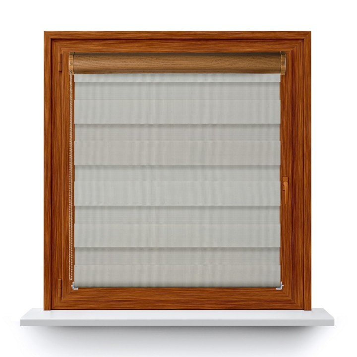 Roleta w kasecie PCV Dzień Noc Przyciemniająca Classic bez prowadnic Jasnoszara 21