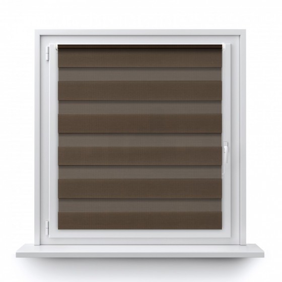 Mini Roller Day-Night Blind Classicbrown 06