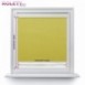 Roller blind in PVC cassette yellow 513