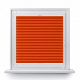 Basic premium pleated blind orange