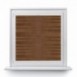Bamboo pleated blind brown