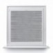 Bamboo pleated blind gray