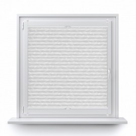 Printed pleated blinds white