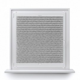 Printed pleated blinds gray