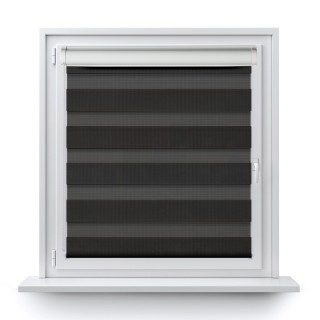 Roleta w kasecie PCV Dzień Noc Przyciemniająca Classic z prowadnicą Czarna 107