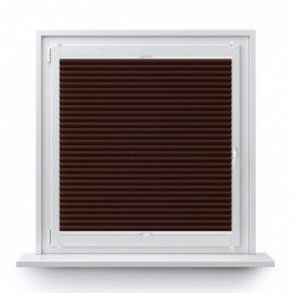 Blackout termo premium pleated blind brown