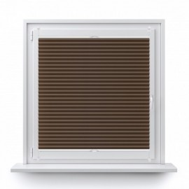 Blackout termo premium pleated blind light brown