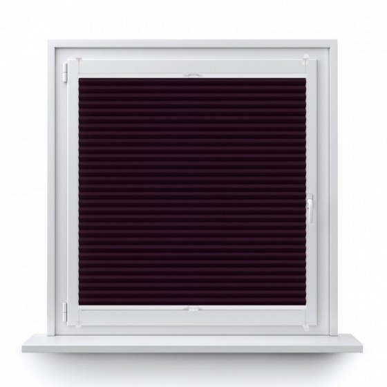 Blackout termo premium pleated blind dark purple