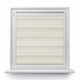Roller blind in PVC cassette Day-Night Classic creamy 03