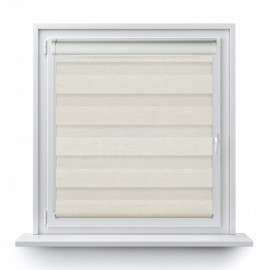 Roller blind in PVC cassette Day-Night Classic straw 08