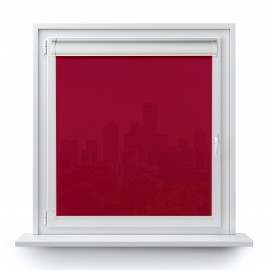 Roller blind in PVC cassette with a guide red 505