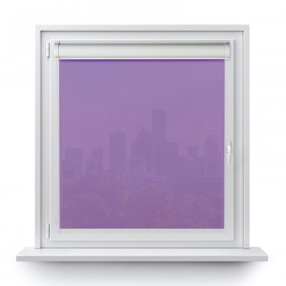 Roller blind in PVC cassette with a guide pink 521