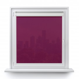 Roller blind in PVC cassette with a guide purple 522