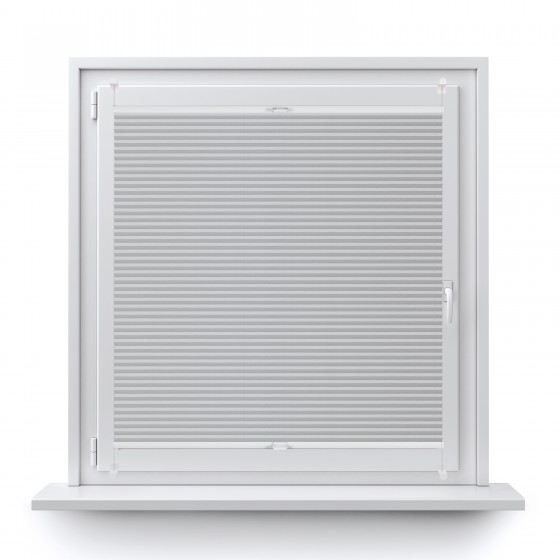 Thermo-blackout honeycomb pleated blind biały