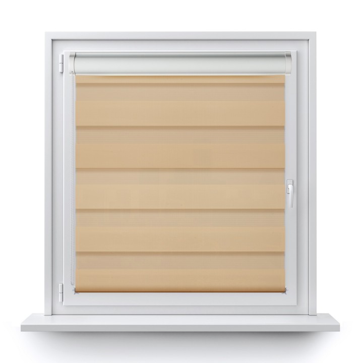 Roleta w kasecie PCV Dzień Noc Przyciemniająca Classic bez prowadnic Beżowa 9