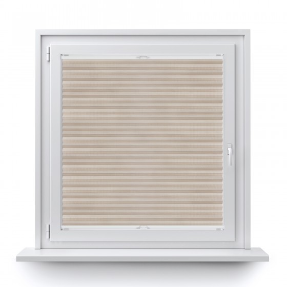 Bamboo pleated blind beige